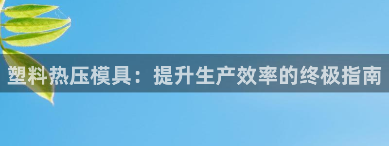emc易倍全站官网：塑料热压模具：提升生产效率的终极指南